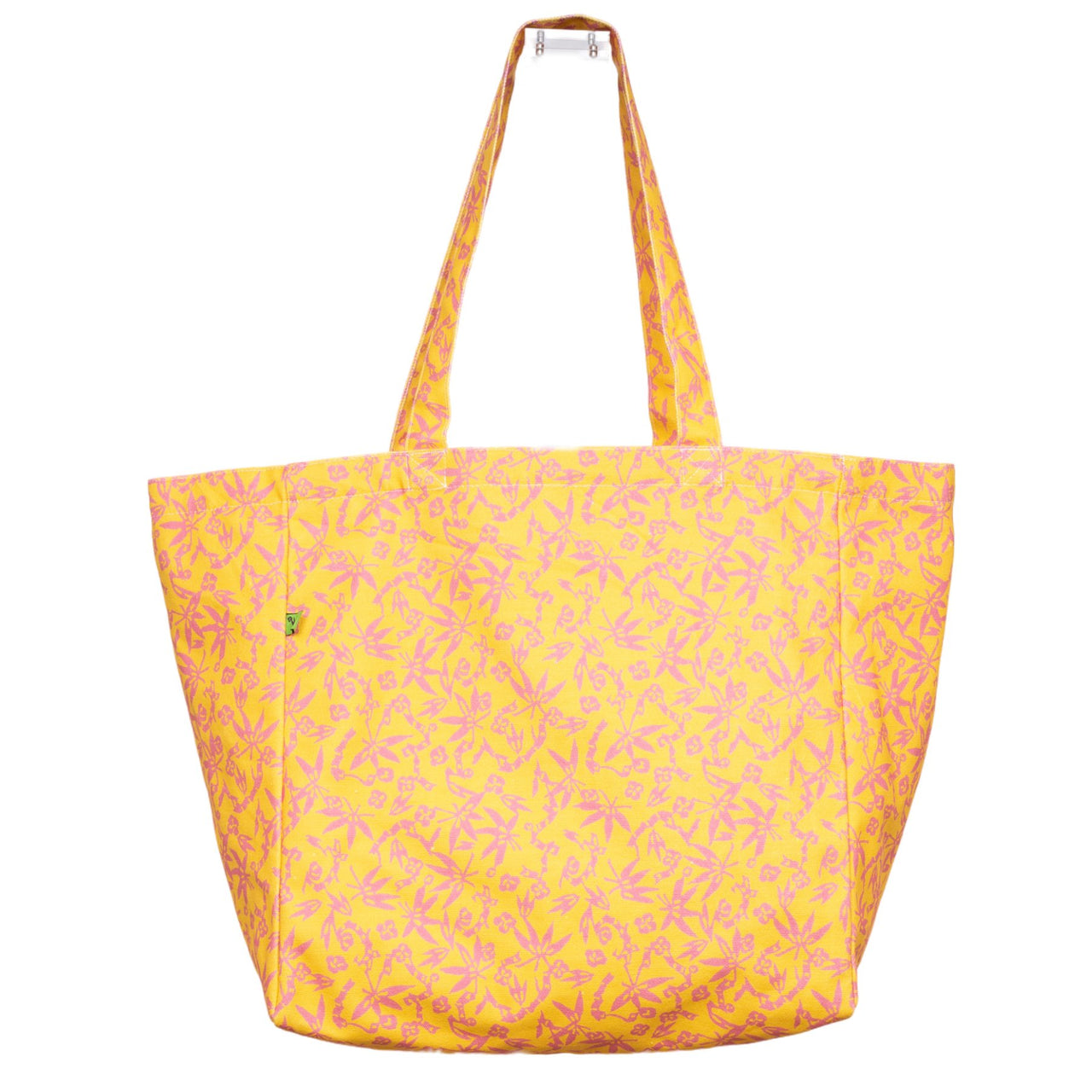 Cabin Measures - Lotus Keep-'Em-Separated Cotton Canvas Tote Bag -