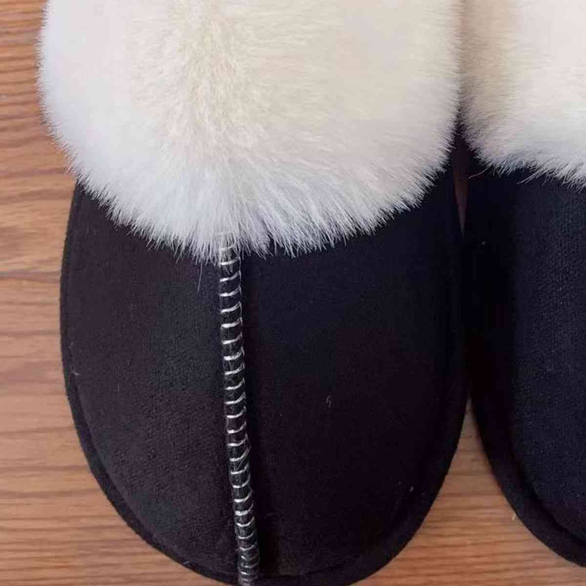 Faux Suede Center Seam Slippers - T - 5 COLORS -