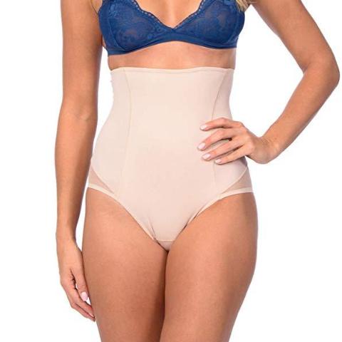 Hi Waist Shaper With Targeted Double Front Panel for Smooth Shaping Nude -