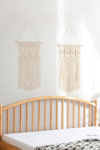 Thumbnail for Macrame Bohemian Hand Woven Fringe Wall Hanging - 27.5