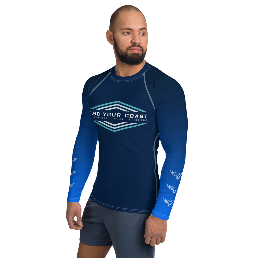 FYC - Men's FYC Faded Sleeve Performance Rash Guard UPF 40 - 1 COLOR -