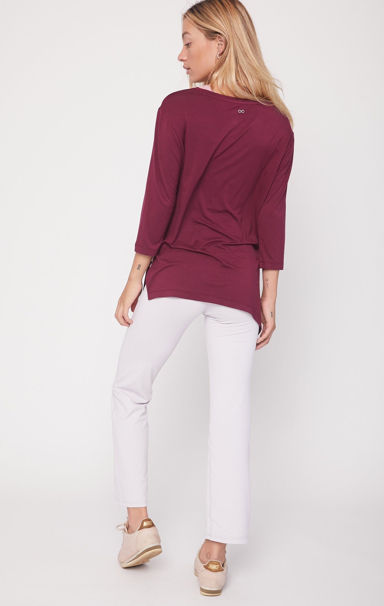 Rebody - Anen Side Tie 3/4 Sleeve Top - 2 COLORS -