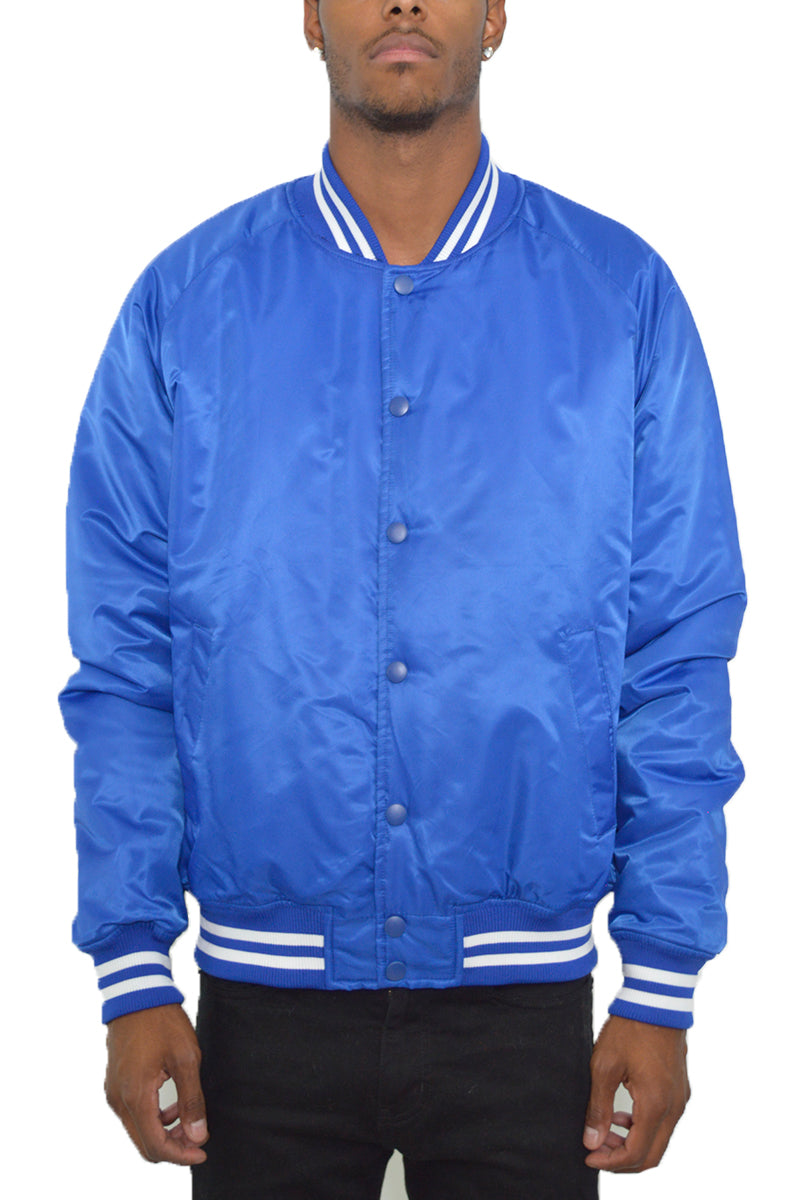 Classic Varsity Windbreaker Bomber Jacket - 1 COLOR -