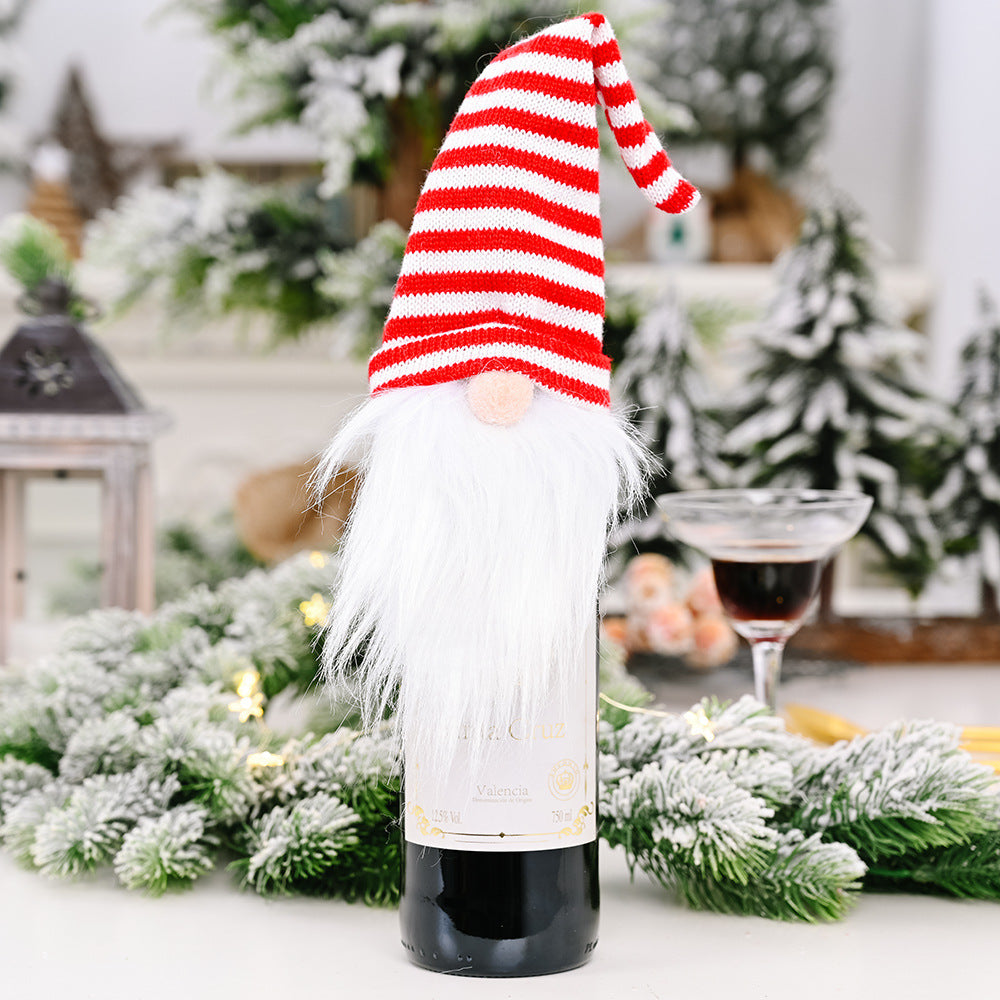 Assorted 2-Piece Wine Bottle Covers - 2 PCS. - 15" - [5-10 DAY DELIVERY] - T - CHOOSE 1 GET 1 (RANDOM PICK) - 4 COLORS -