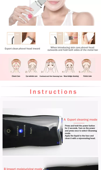 Thumbnail for Savoy - Beauty Personal Care Ultrasonic Vibration Facial Pores Skin Scrubber Blackhead Removal Tool -