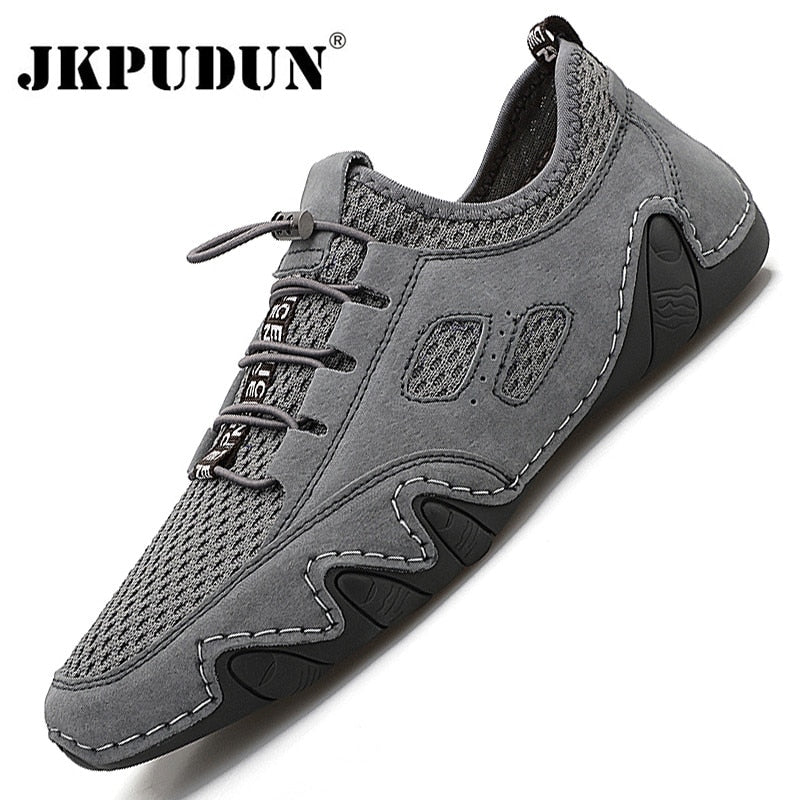 JKPUDUN - Handmade Breathable Mens - Driving Shoes [30 DAY DELIVERY] - 2 COLORS -