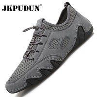 Thumbnail for JKPUDUN - Handmade Breathable Mens - Driving Shoes [30 DAY DELIVERY] - 2 COLORS -