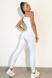 Thumbnail for Asymmetrical Neck Wide Strap Active Jumpsuit - T - 8 COLORS -