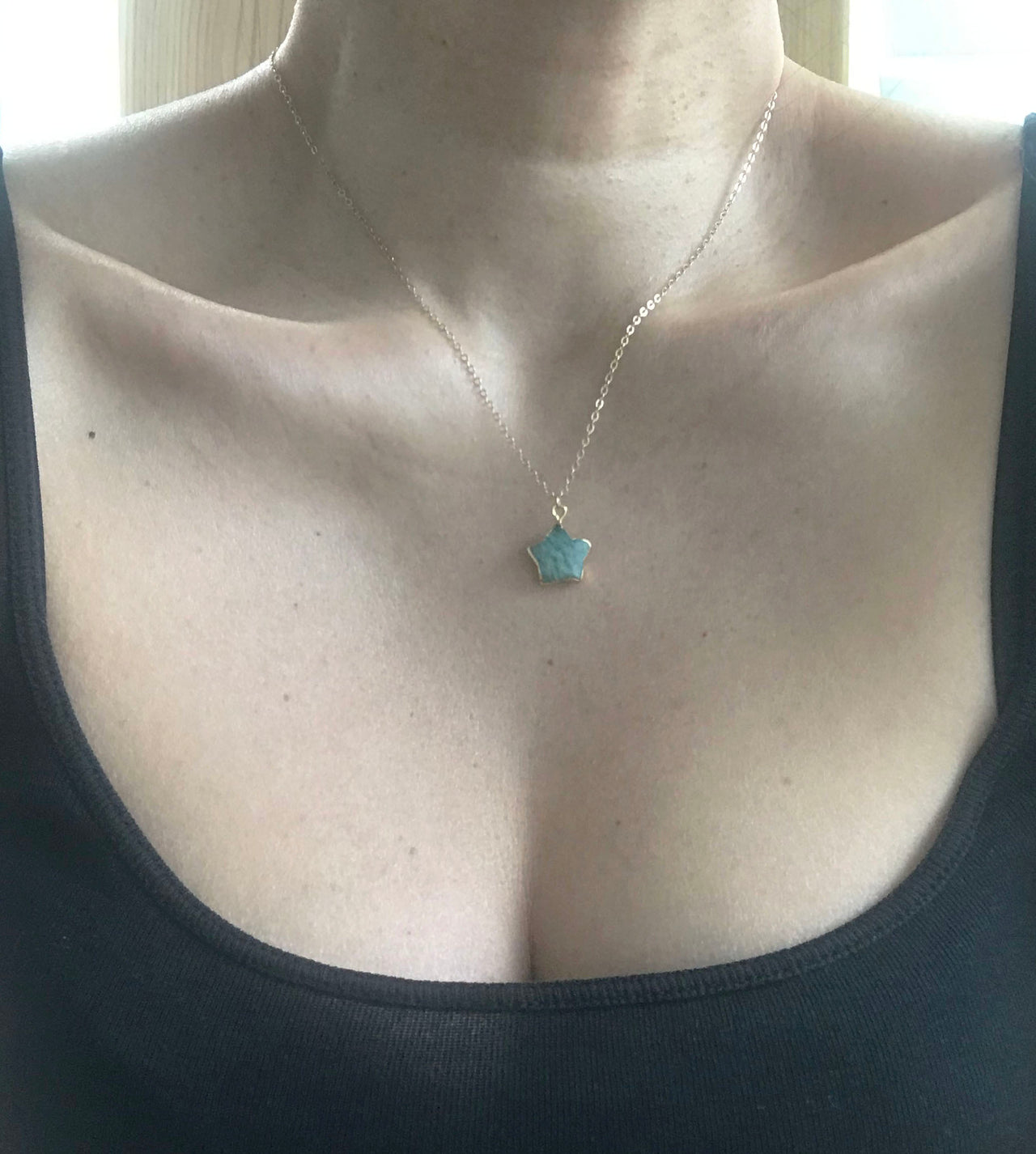 Gena Myint - Amazonite Star Necklace -