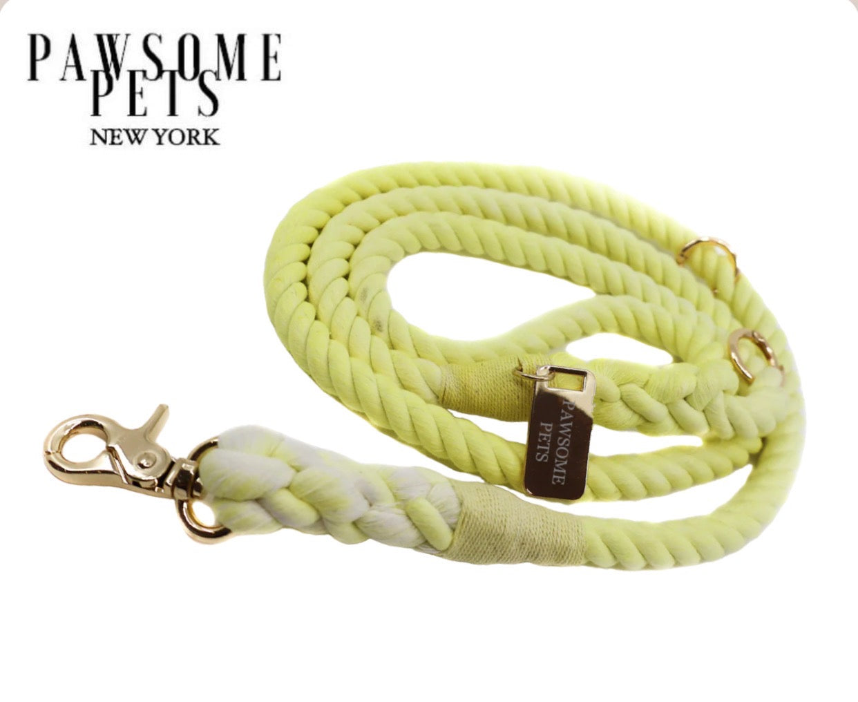 Rope Leash - Lemon -