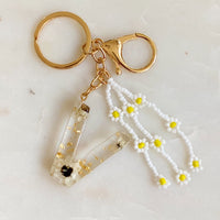 Thumbnail for Ellison & Young - Baby Daisy Initial Key Chain - 20 LETTERS - FIND YOURS! -