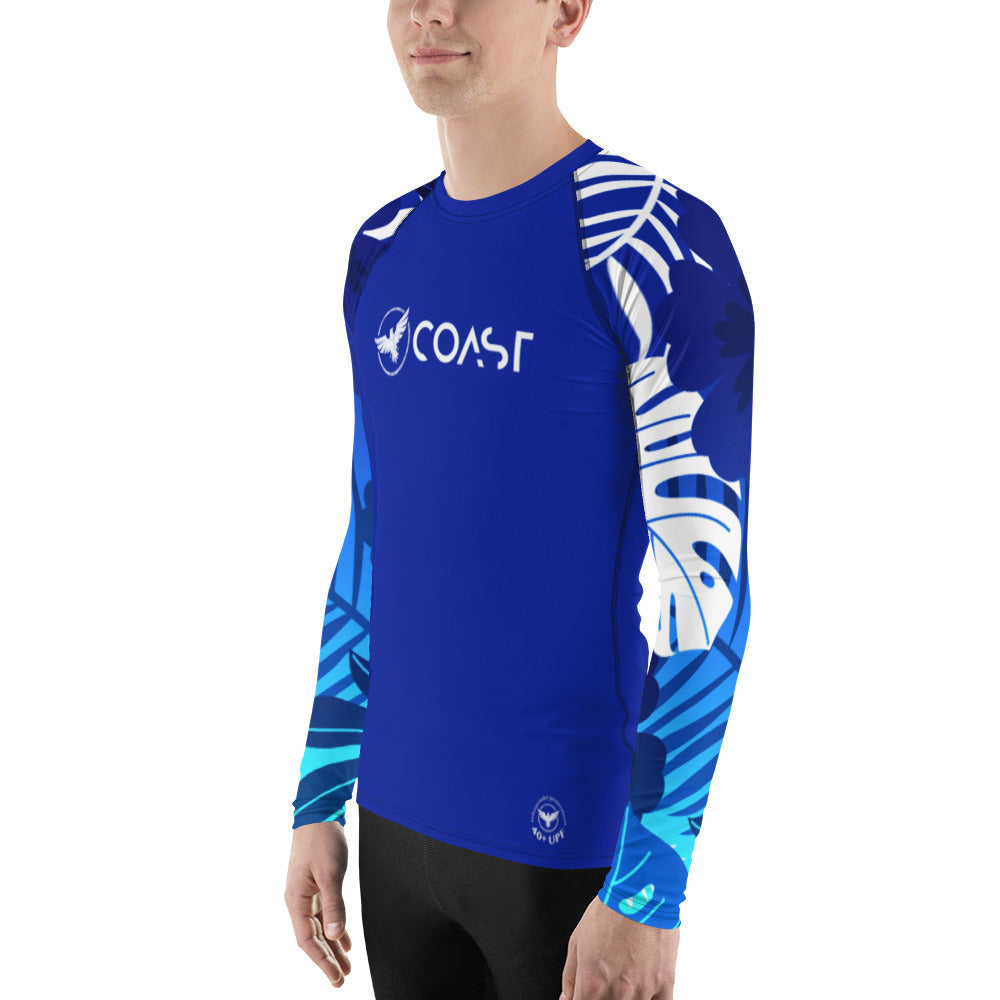 FYC - Men's Tropical Sleeve Royal Performance Rash Guard UPF 40 - 1 COLOR -