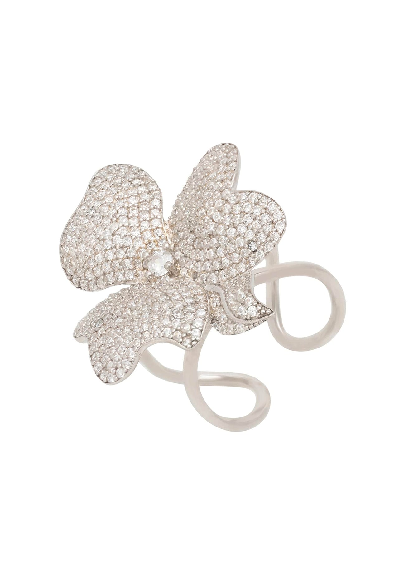 LATELITA - Flower Cocktail Ring Silver