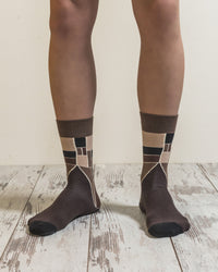 Thumbnail for Men's Mocha Cube Socks - 1 COLOR -