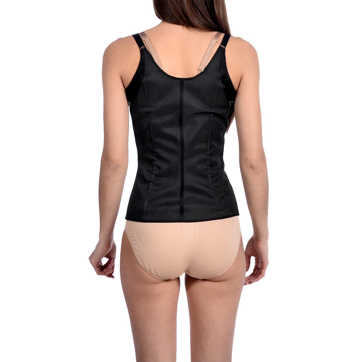 Latex Waist Shaper and Trainer With Shoulder Straps -