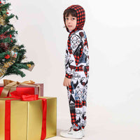 Thumbnail for KIDS Printed Hooded Jumpsuit - T -