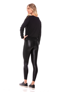 Thumbnail for Hellokini - Tandra Black Glossy Legging - 1 COLOR -