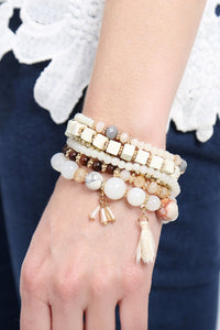 Thumbnail for Riah Fashion - Charm Stack Bracelet - 4 COLORS -