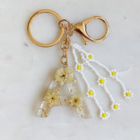 Thumbnail for Ellison & Young - Baby Daisy Initial Key Chain - 20 LETTERS - FIND YOURS! -