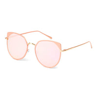 Thumbnail for Hershey | A17 - Women's Flat Lens Metal Frame Cat Eye Sunglasses - 4 COLORS -