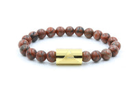 Thumbnail for Rocky - Red Sesame Jasper - 2 Hasp colors -