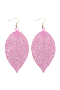 Thumbnail for Filigree Leaf Earrings - 5 COLORS -