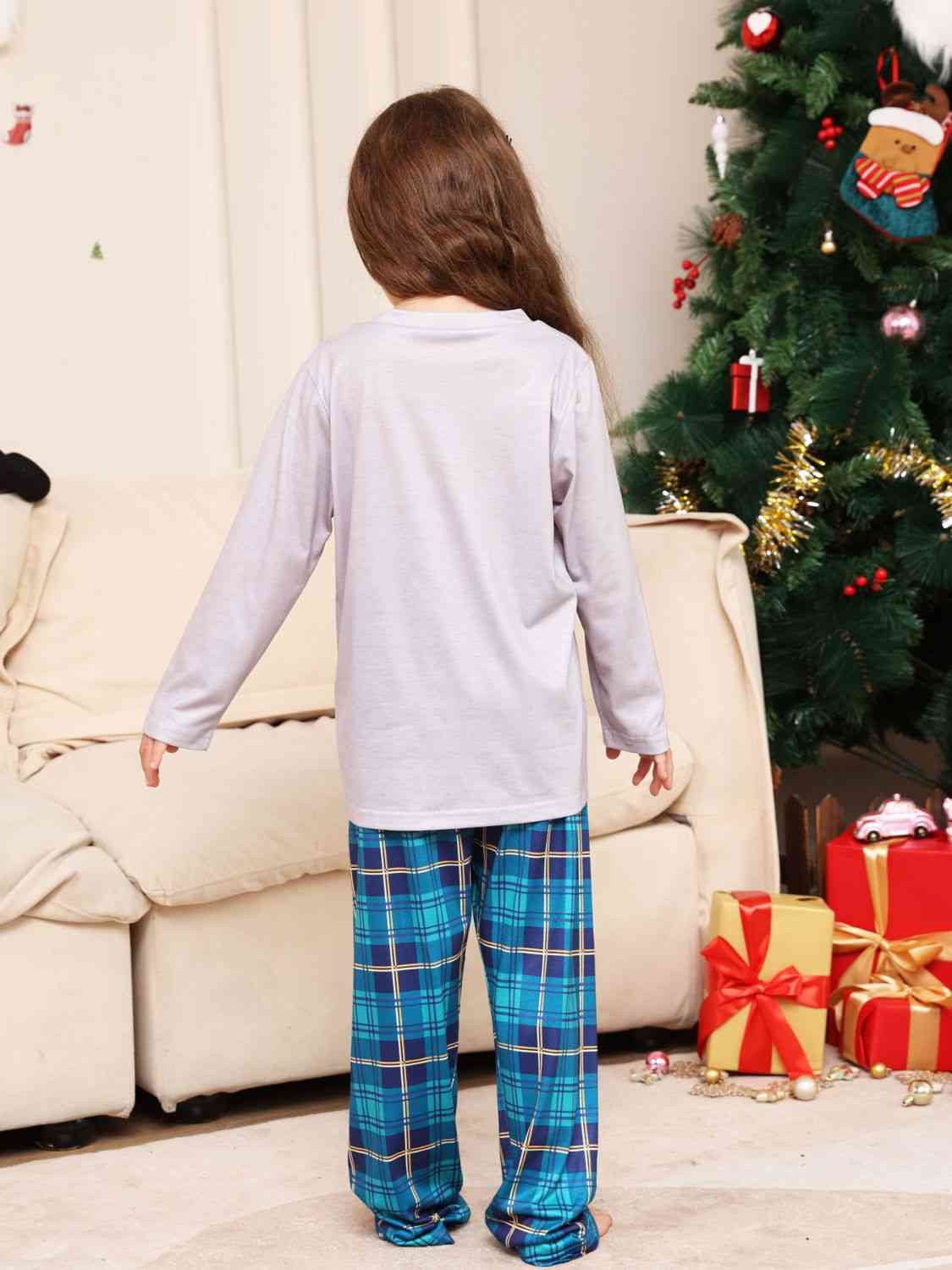 TODDLER Rudolph Graphic Long Sleeve Top and Plaid Pants Set - T -