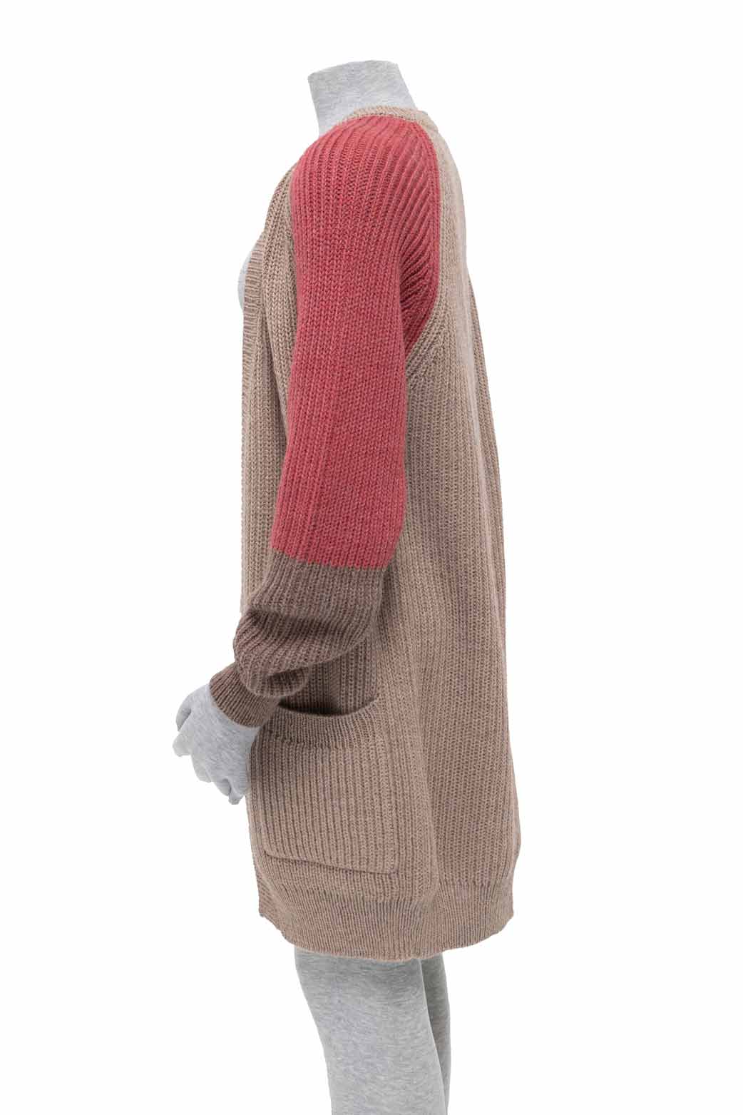 Cabin Measures - Heavy Knit Alpaca Wool Sweater Coat in Nantucket Red -