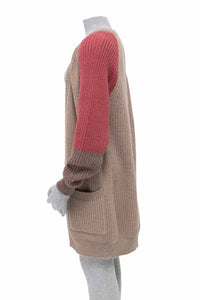 Thumbnail for Cabin Measures - Heavy Knit Alpaca Wool Sweater Coat in Nantucket Red -