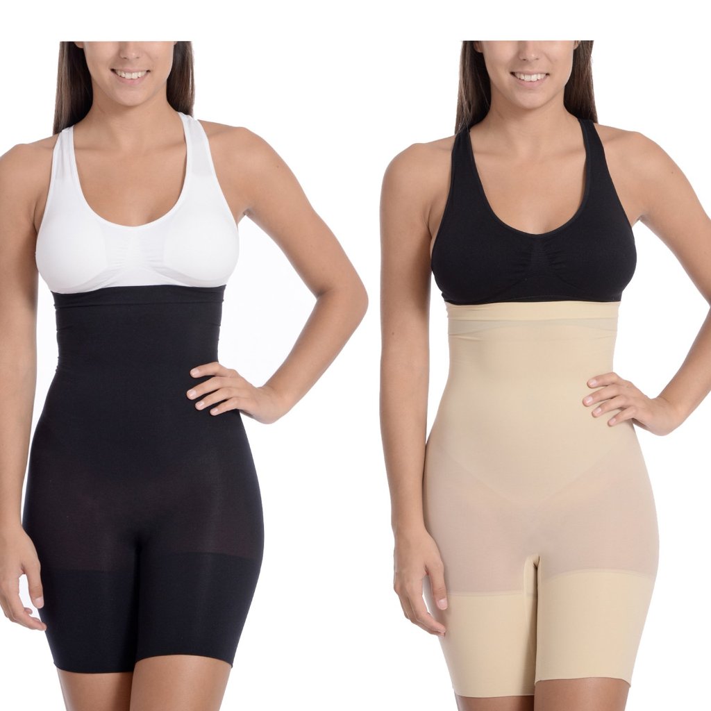 Hi Waist Shaper With Extra Long Boy Leg 2 Pack - 2 PCS. -