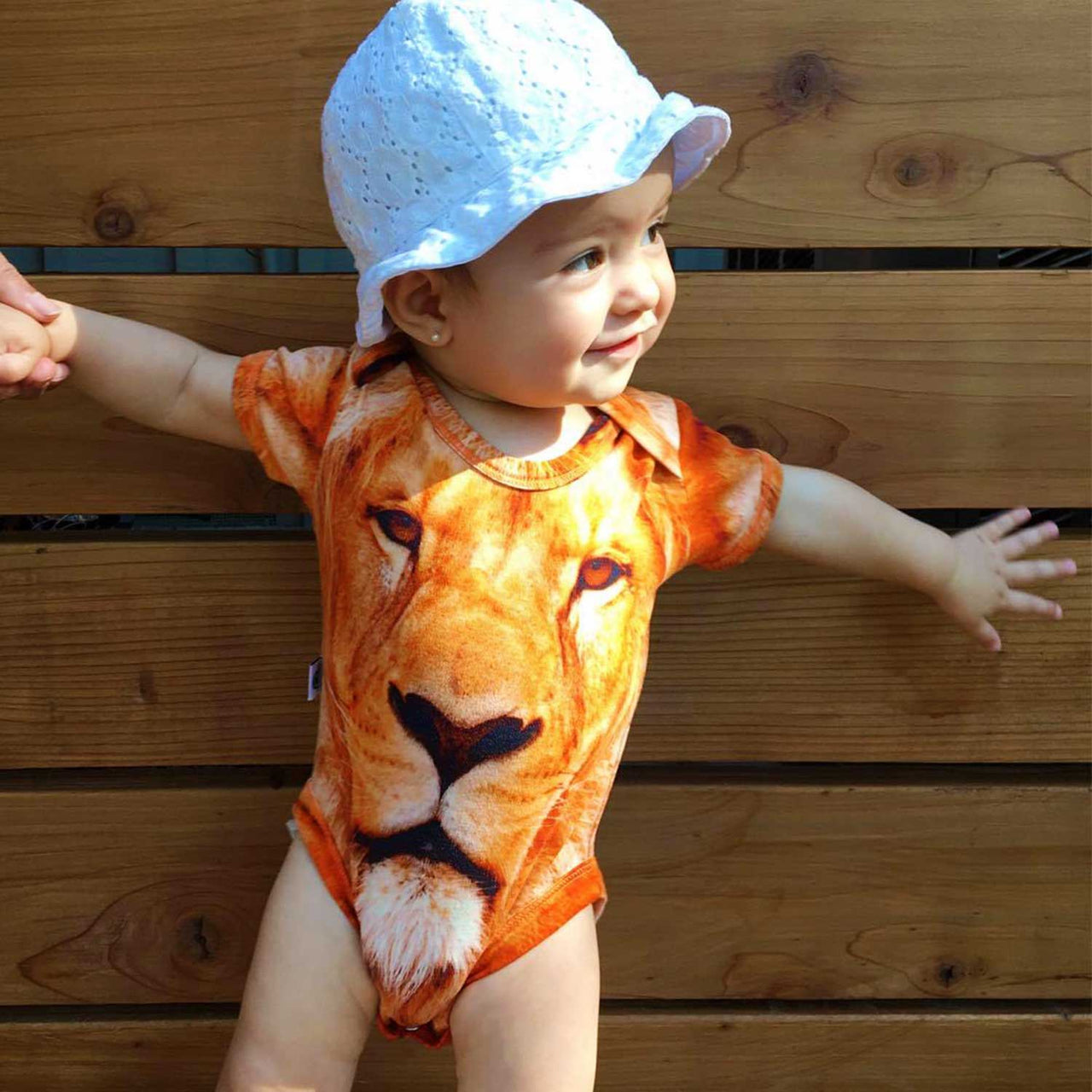 Bodysuit - Short Sleeve - Lion -