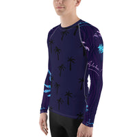 Thumbnail for FYC - Men's Find Your Coast Aloha Adventure Performance Rash Guard UPF 40+ - 1 COLOR -