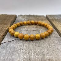 Thumbnail for Union - Yellow Sandalwood Mala Beaded Bracelet -