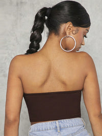 Thumbnail for Lace-Up Strapless Bustier - T - 1 COLOR -