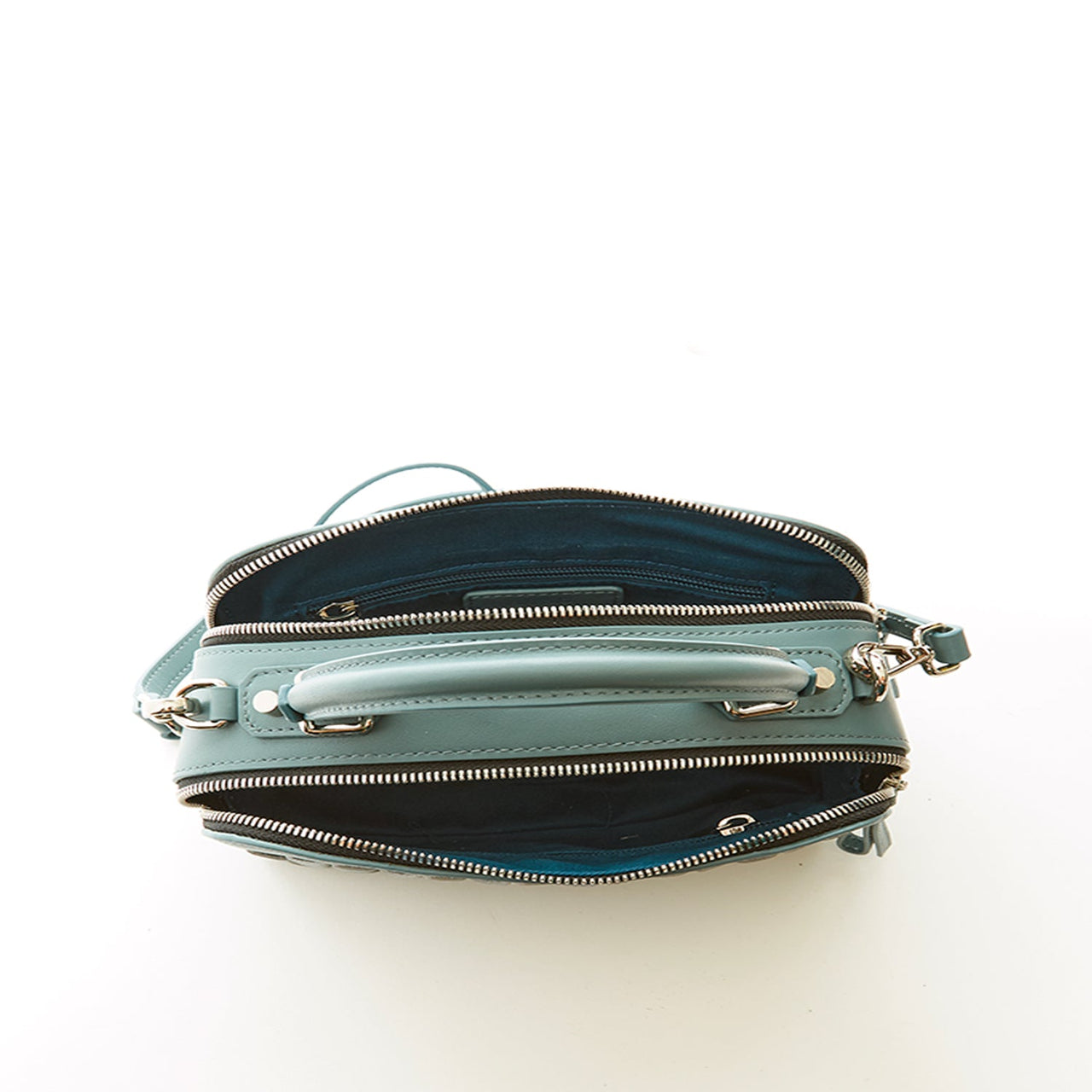 Kayla Woven Crossbody Bag Blue -