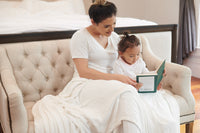 Thumbnail for Newcastle - Pristine White Oversized King Luxury Bamboo Muslin Bed Blanket -