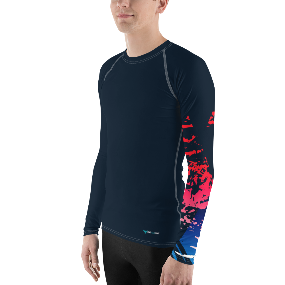 FYC - Men's Victory Sleeve Performance Rash Guard UPF 40+ - 1 COLOR -