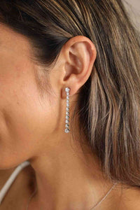 Thumbnail for Adored 1.18 Carat Moissanite Long Earrings