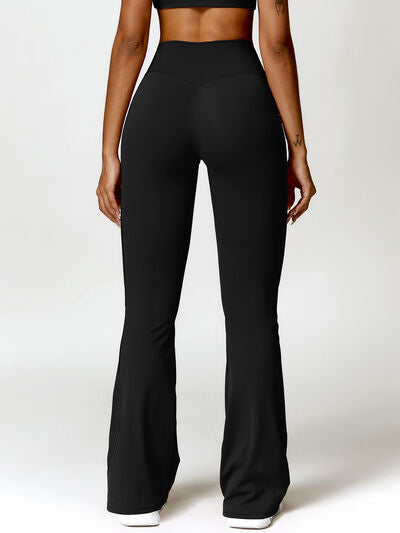 Twisted High Waist Active Pants with Pockets - T - 5 COLORS -