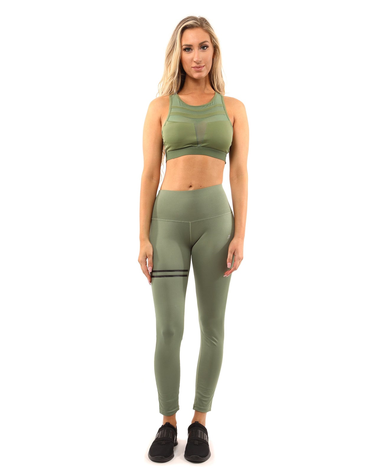 Savoy - Huntington Sports Bra - Olive Green - 1 COLOR -