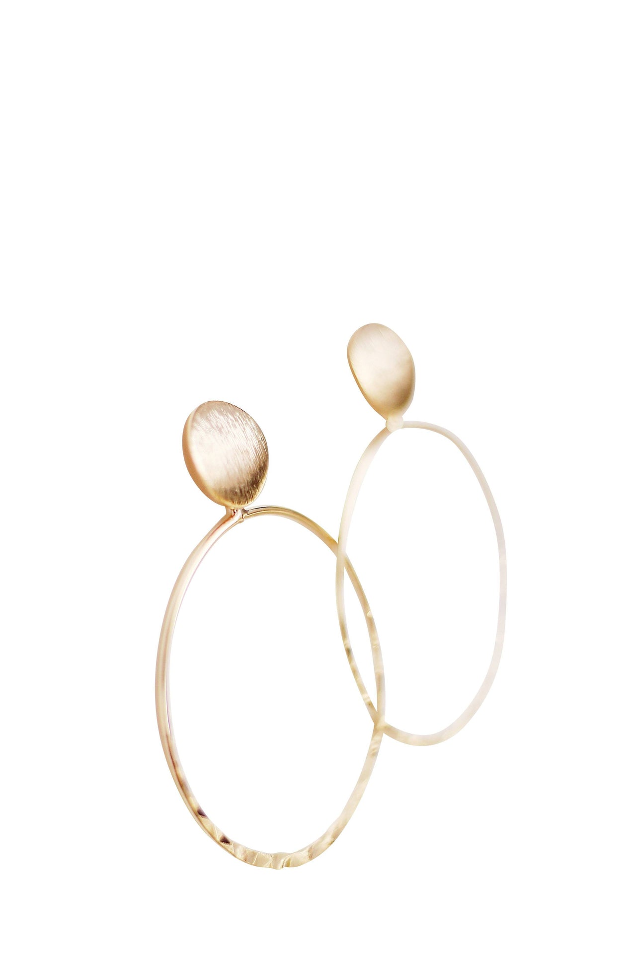 Christy Jean - Jenn Gold Hoop Earrings -