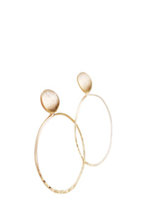 Thumbnail for Christy Jean - Jenn Gold Hoop Earrings -