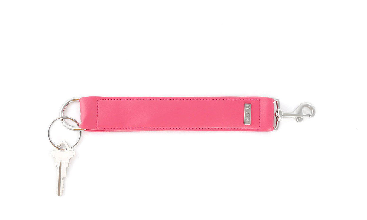 Keyper - Bright Pink Vegan Leather KEYPER® Key Ring - 2 OPTIONS -