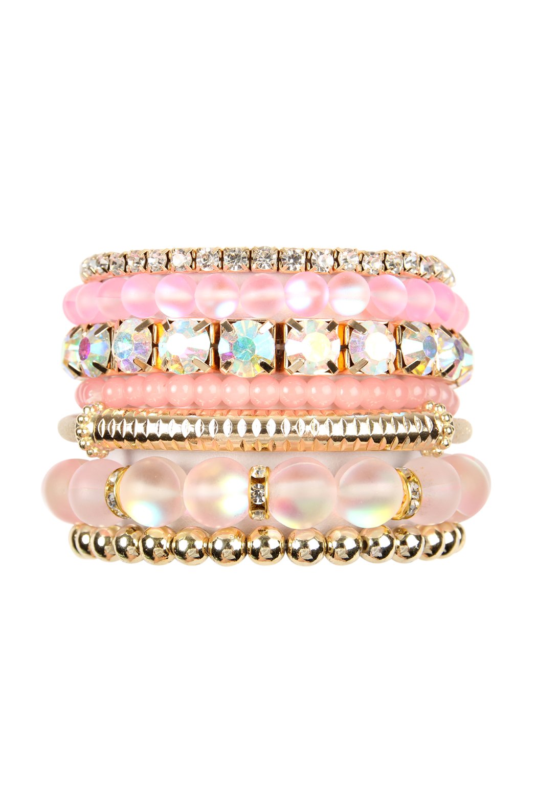 Mermaid Glass Stretch Bracelet - 7 COLORS -