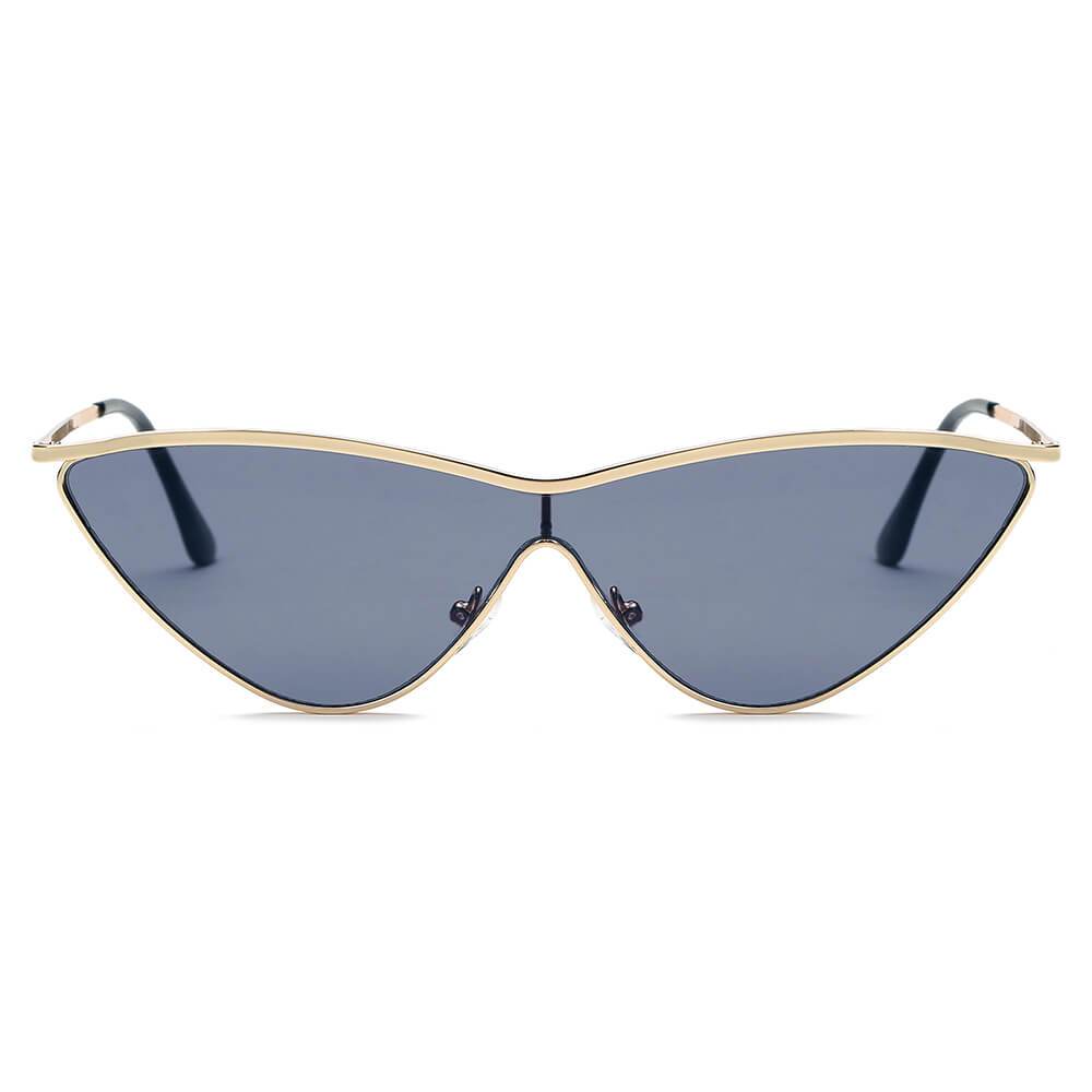 Fontana | S2067 - Women Metal Cat Eye Sunglasses - 5 COLORS -