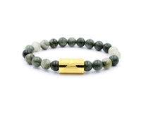 Thumbnail for Rocky - Green Line Jasper - 2 Hasp colors -