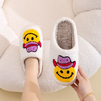 Thumbnail for Melody Cowboy smile Smiley Face Slippers - T - 1 COLOR -