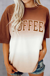 Thumbnail for COFFEE Round Neck Short Sleeve T-Shirt - T - 1 COLOR -