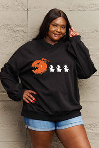 Thumbnail for Simply Love Full Size Graphic Dropped Shoulder Sweatshirt - S THRU 3XL - T - 2 COLORS -