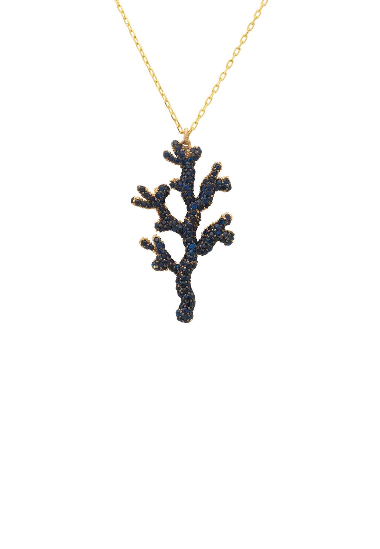 LATELITA - Coral Reef Necklace Blue Cz -